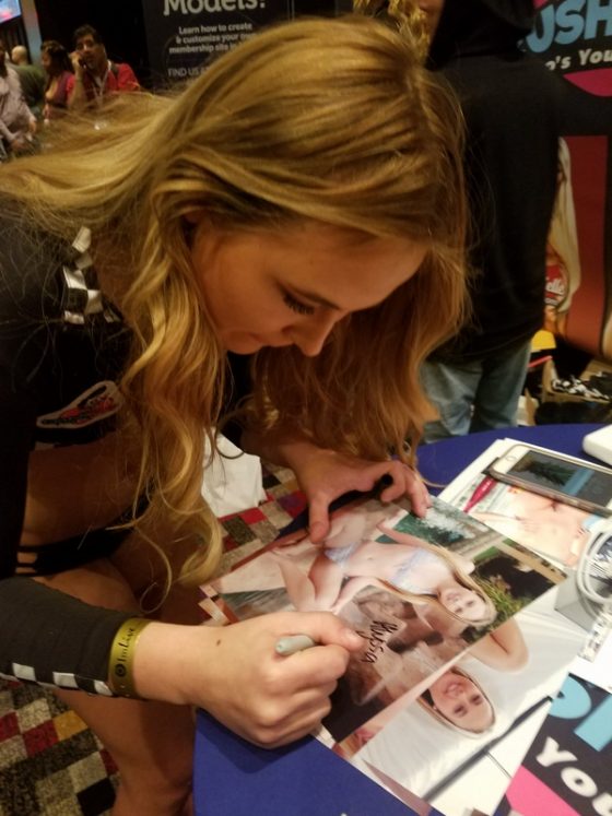Alyssa Cole signing photos