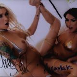 Trans Aubrey Kate & Chanel Santini signed 8x10 poster