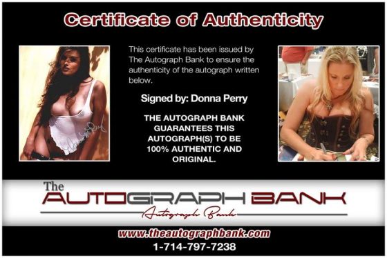 Donna Perry signing photos