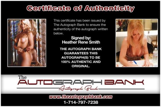 Heather Rene Smith signing photos