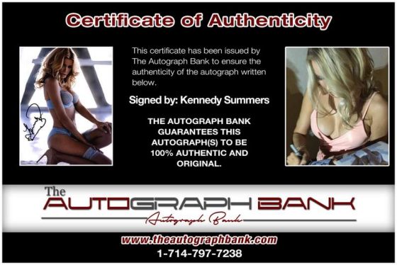 Kennedy Summers signing photos