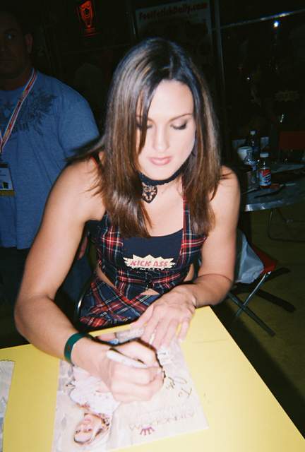 Misty Anderson signing photos