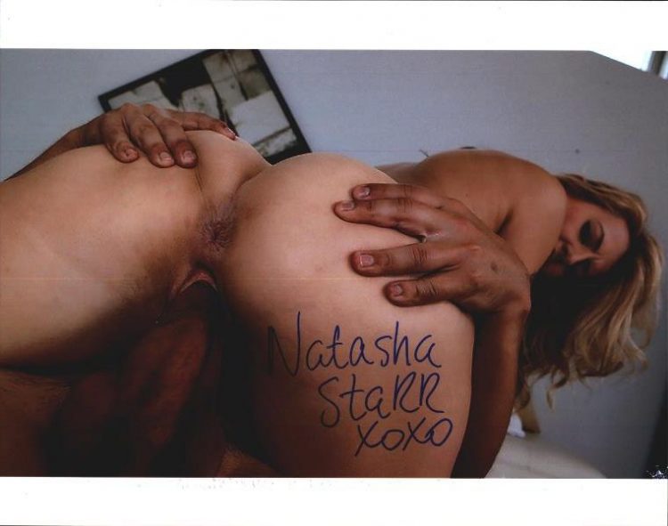 Natasha Starr signed 8x10 poster