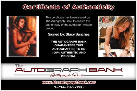 Stacy Sanchez signing photos