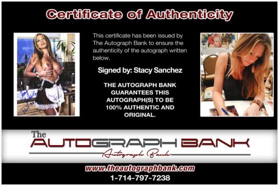 Stacy Sanchez signing photos