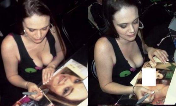 Tessa Lane signing photos
