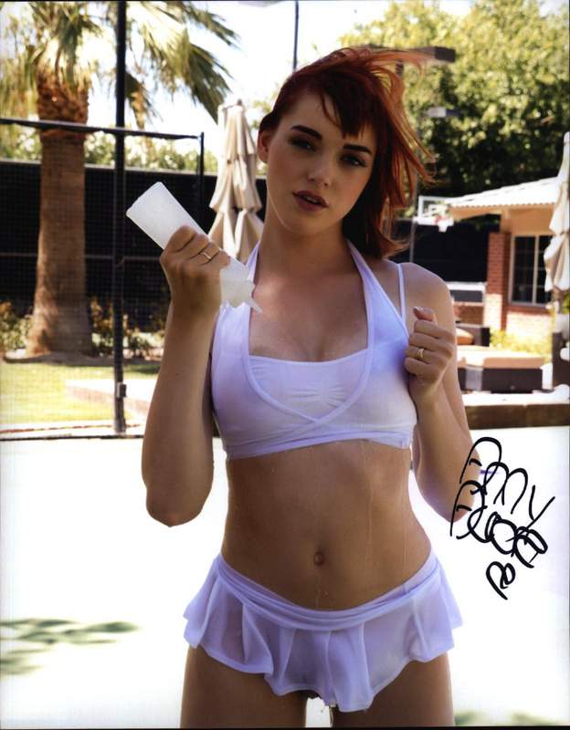 Anny Aurora signed 8x10 poster