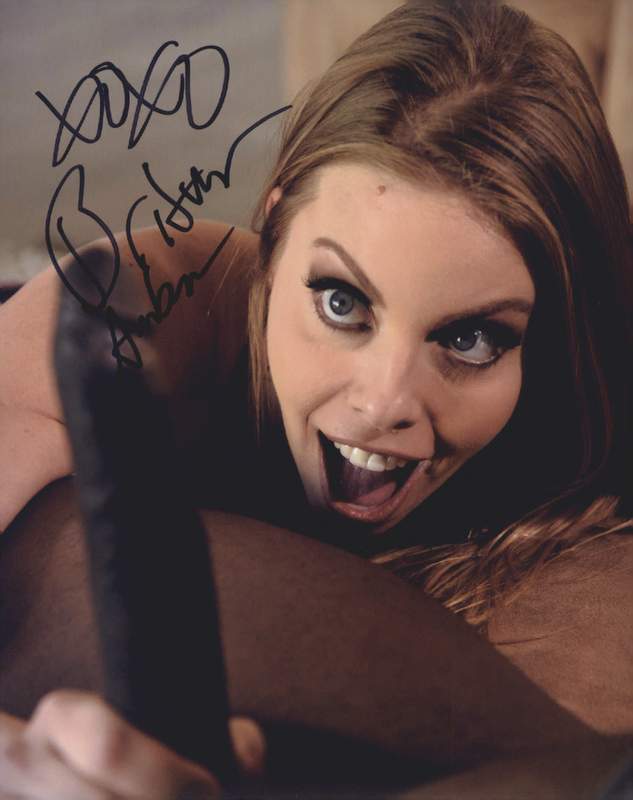 Britney Amber signed 8x10 poster