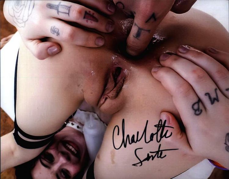 Charlotte Sartre signed 8x10 poster