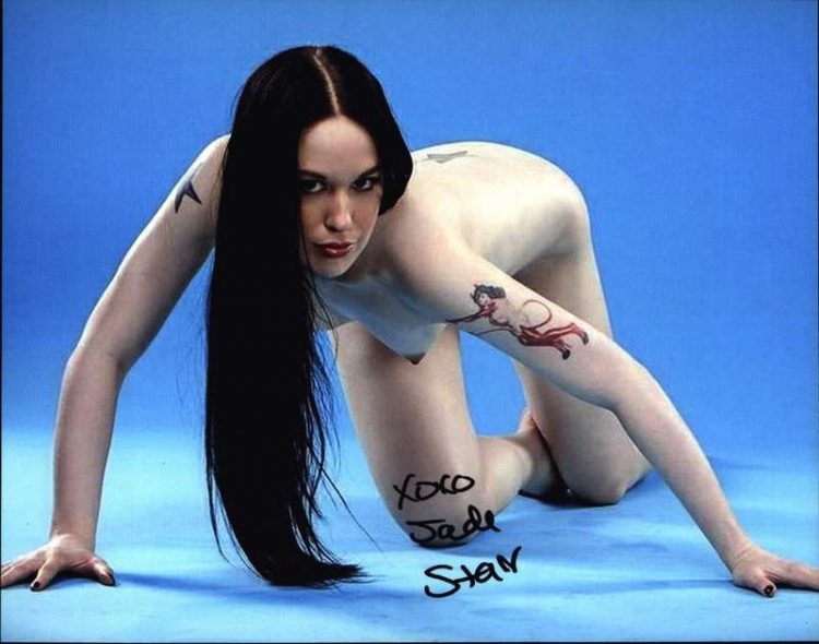 Jade Starr signed 8x10 poster