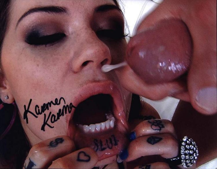 Karmen Karma signed 8x10 poster