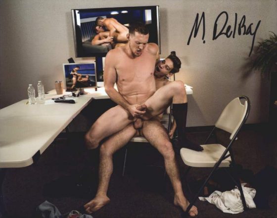 Gay entertainment Michael Delrey signed 8x10 poster