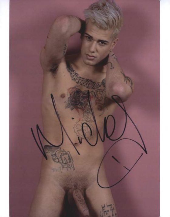 Gay entertainment Mickey Taylor signed 8x10 poster