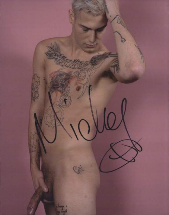 Gay entertainment Mickey Taylor signed 8x10 poster