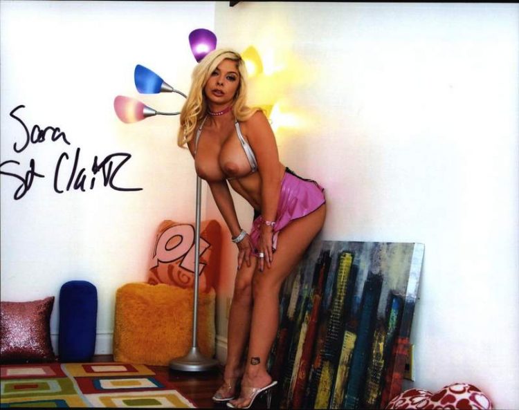 Sara St Clair signed 8x10 poster