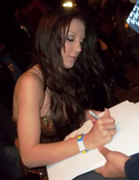 Amy Brooke signing photos
