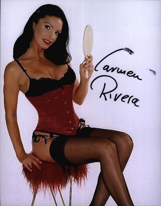 Carmen Riveria signed 8x10 poster