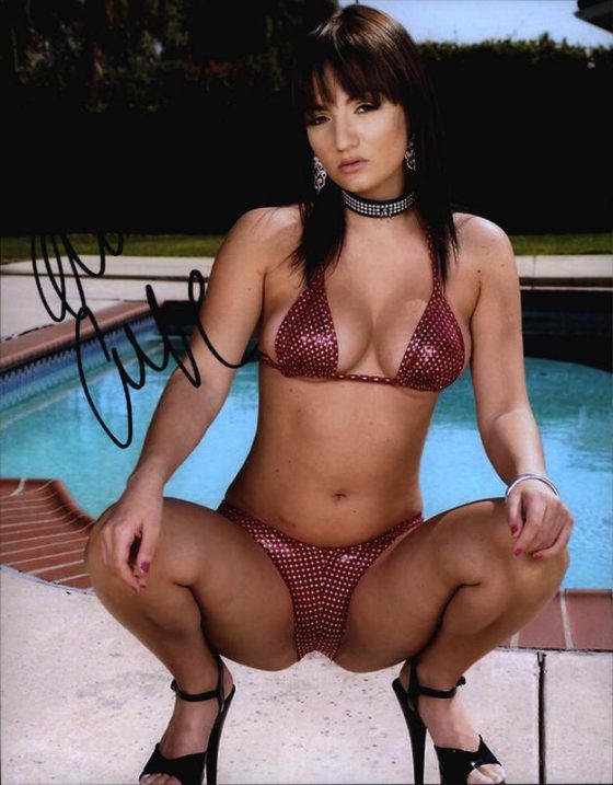 Charlotte Cross signed 8x10 poster