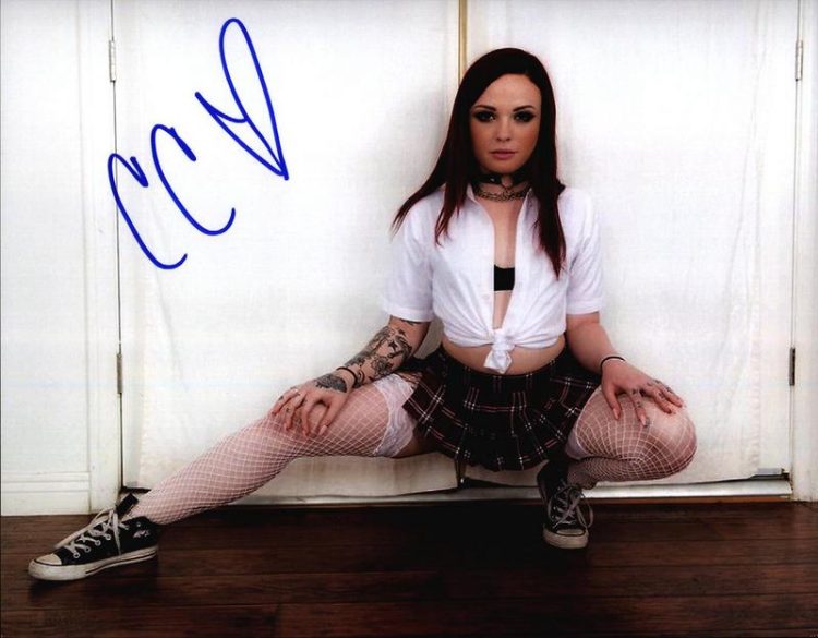 Chloe Carter signed 8x10 poster