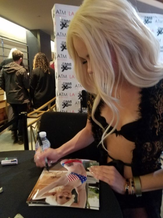 Elsa Jean signing photos