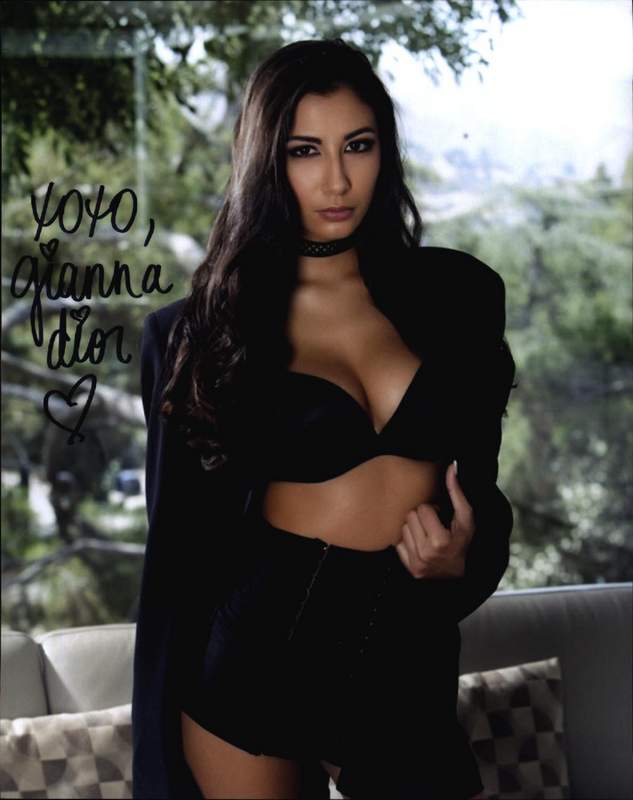 Gianna Dior signed 8x10 poster