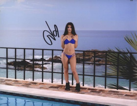 Gina Valentina signed 8x10 poster
