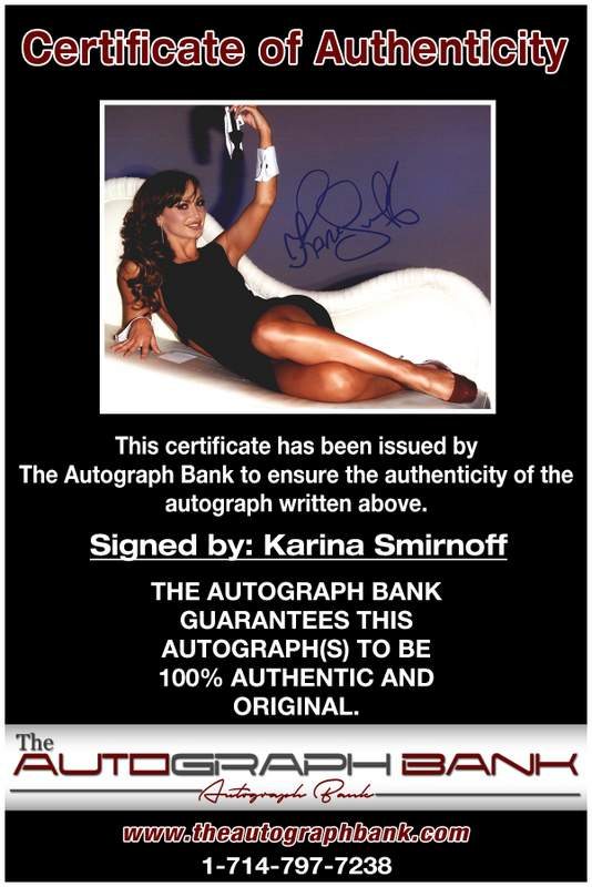 Karina Smirnoff signing photos