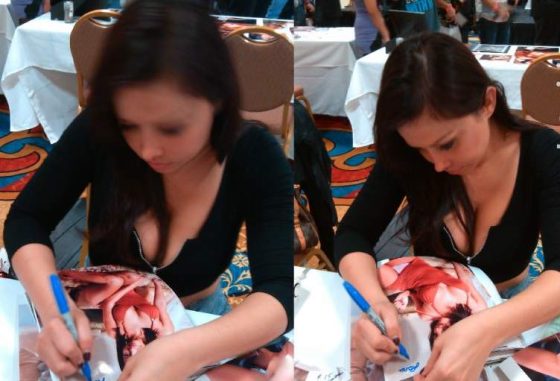 Lana Lopez signing photos