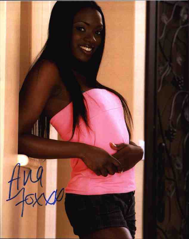 Ana Foxxx signed 8x10 poster