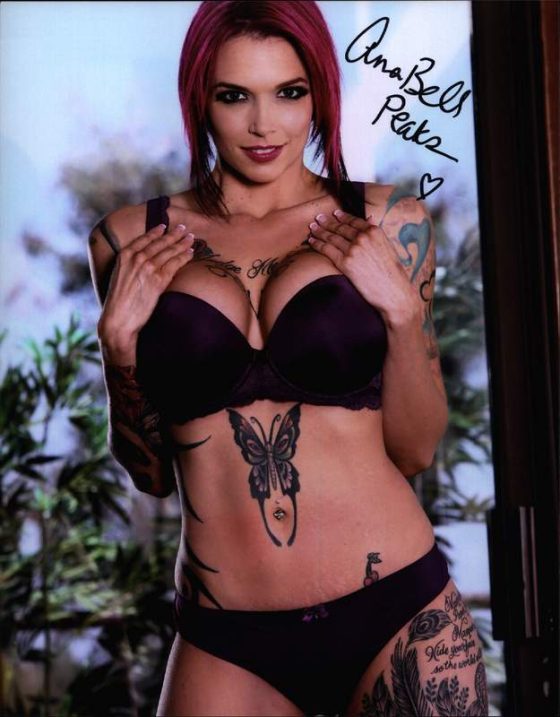 Anna Bell Peaks signed 8x10 poster