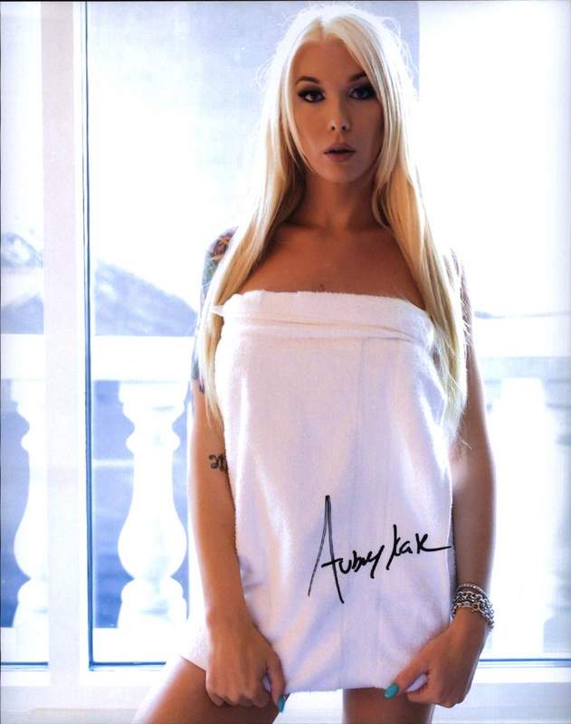 Aubrey Kate signed 8x10 poster