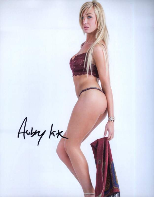 Aubrey Kate signed 8x10 poster