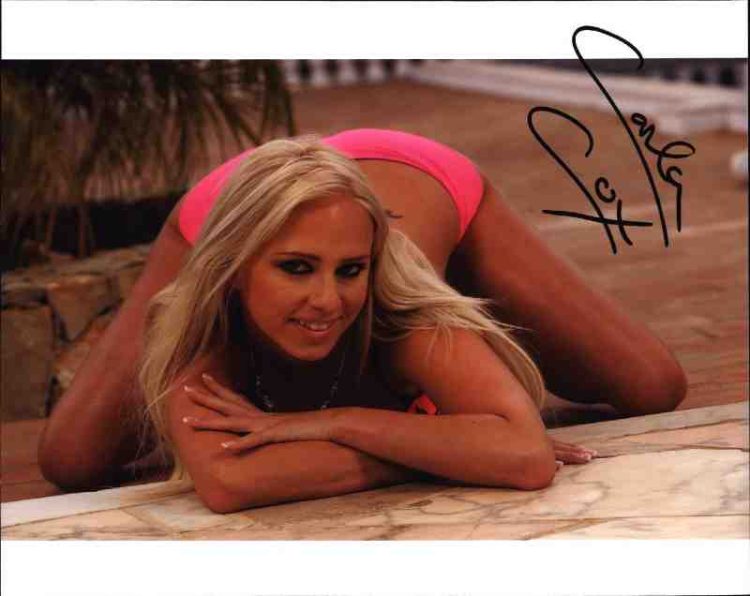 Carla Cox signed 8x10 poster