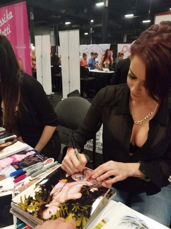 Emily Addison signing photos