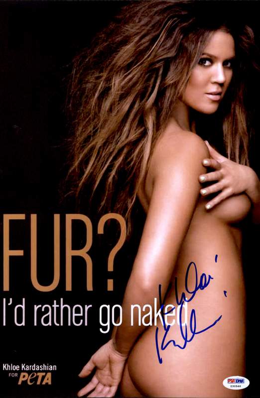 Khloe Kardashian signed 8x10 poster