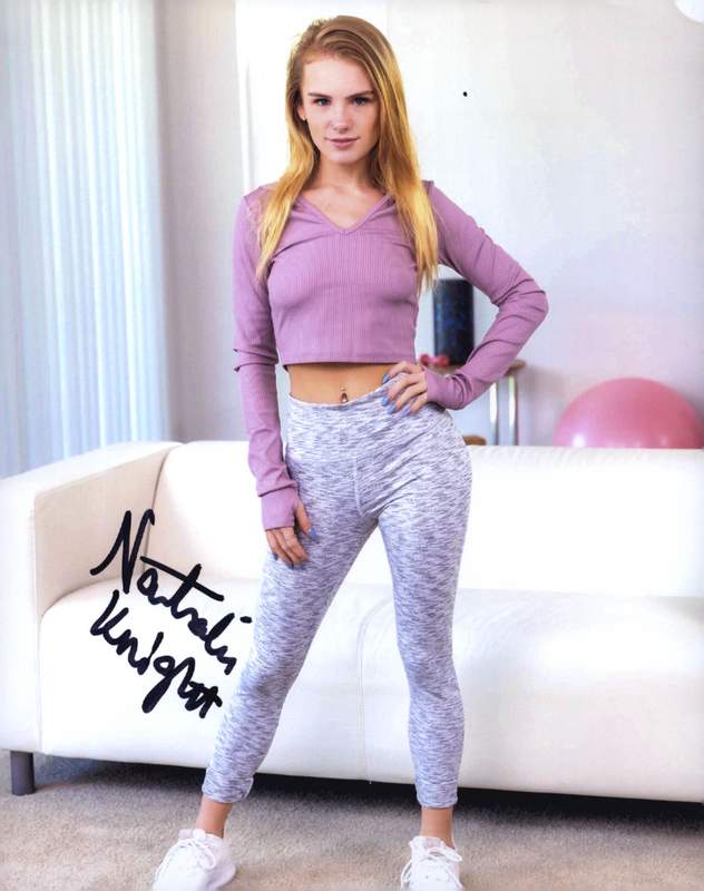 Natalie Knight signed 8x10 poster