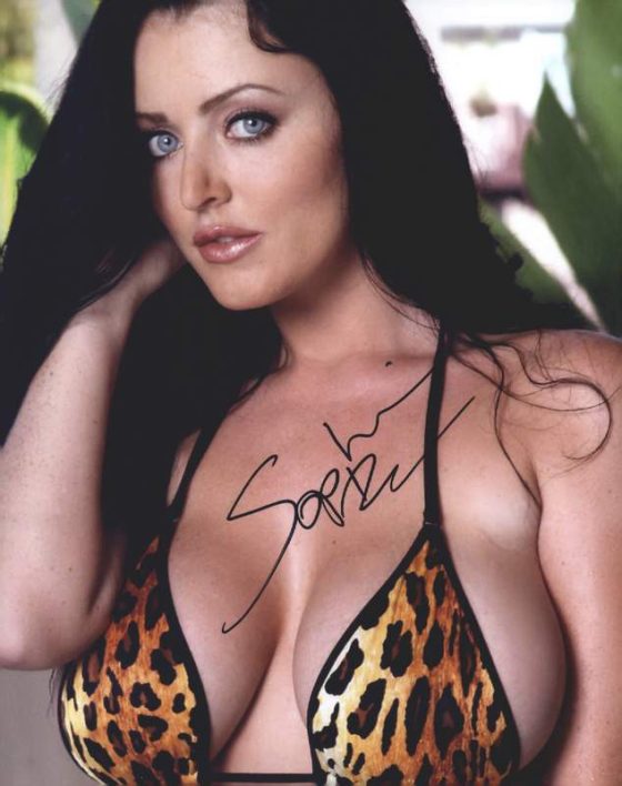 Sophie Dee signed 8x10 poster