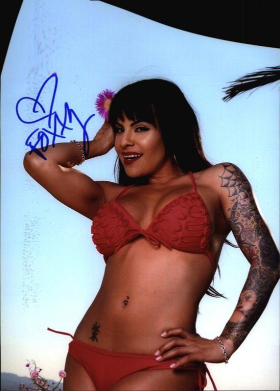 TS Foxxy signed 8x10 poster