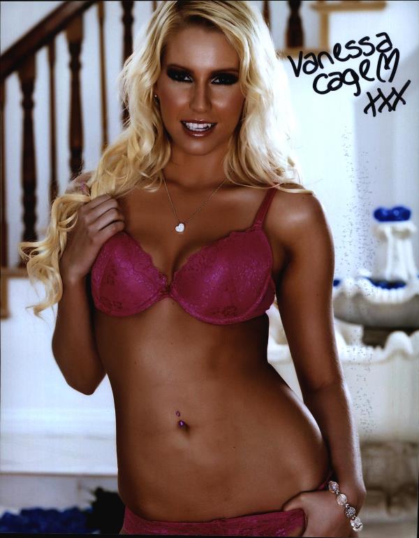 Vanessa cage signed 8x10 poster