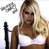 Vanessa Cage signed 8x10 poster