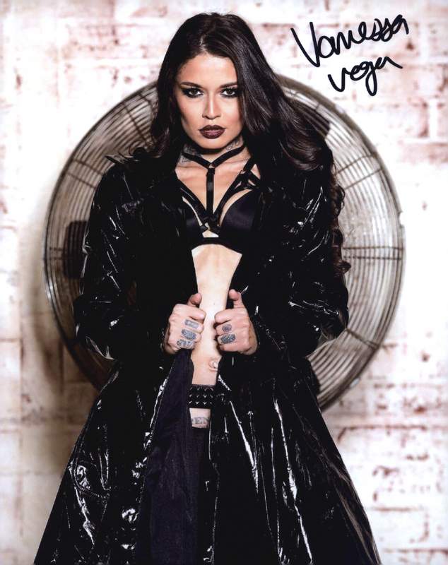 Vanessa Vega signed 8x10 poster