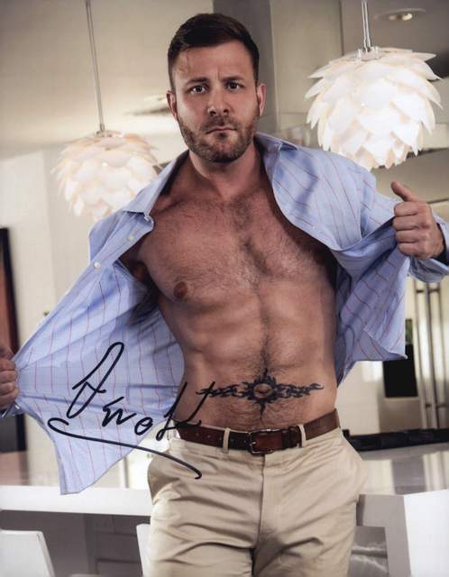 Gay entertainment Austin Wolf signed 8x10 poster