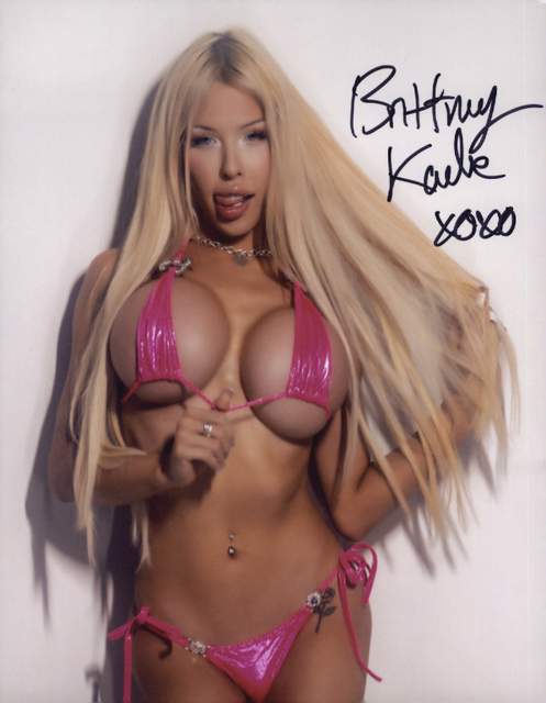 Brittney Kade signed 8x10 poster