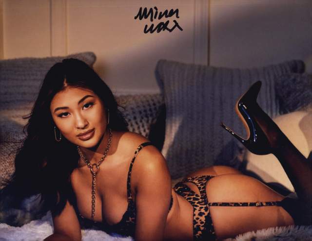 Mina Luxx signed 8x10 poster