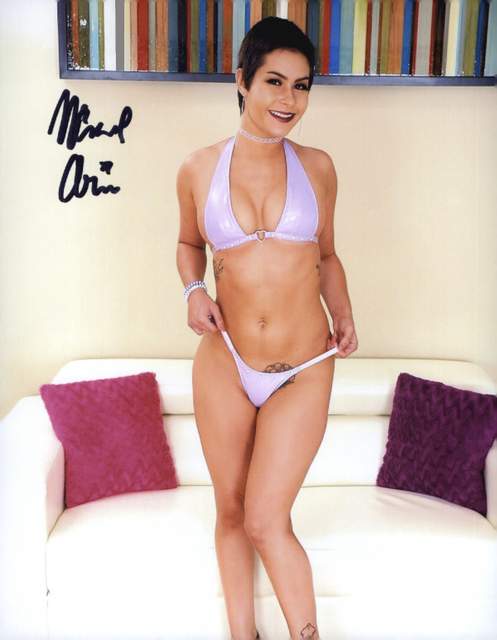 Nicole Aria signed 8x10 poster