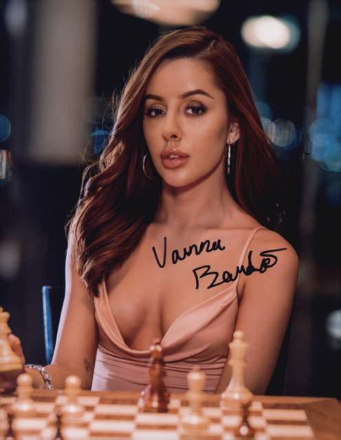 Vanna Bardot signed 8x10 poster