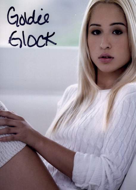Goldie Glock signed 8x10 poster
