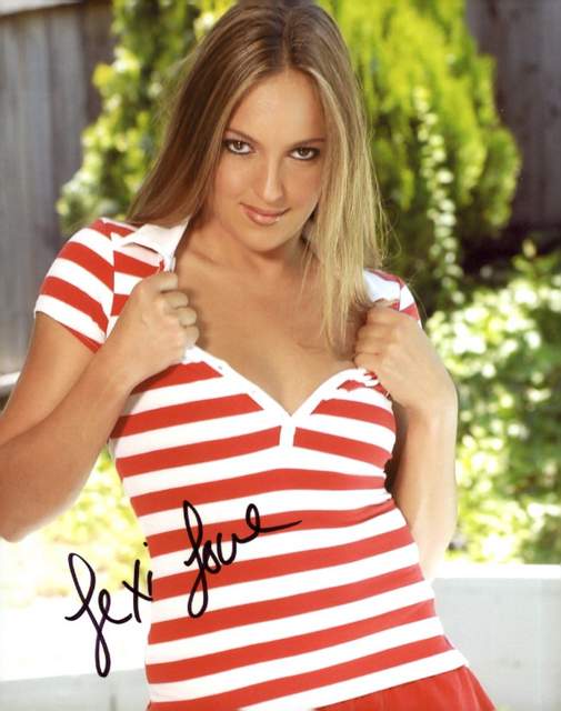 Lexi Love signed 8x10 poster