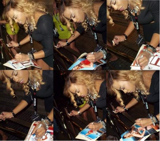 Tori Taylor signing photos