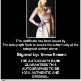 Emma Roberts signed 10x15 poster